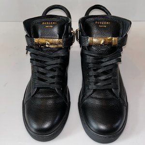 BUSCEMI MENS HI TOP SNEAKERS, SIZE 12, BLACK, NEW - NEVER WORN